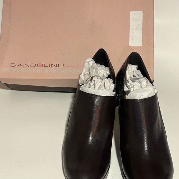 Bandolino Dark Brown leather ankle boot - Picture 1 of 5
